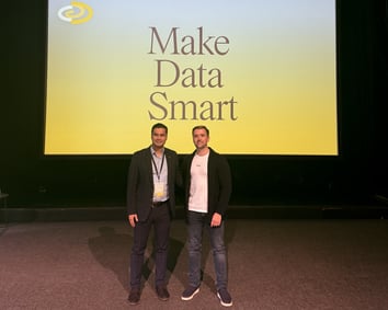 Peyman Kor and Jens Erik Kristiansen from Antire at the Make Data Smart 2025 Conference.