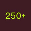 250+