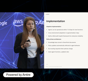 Laura Visuerte Almagro presents at AI WEEK 2025